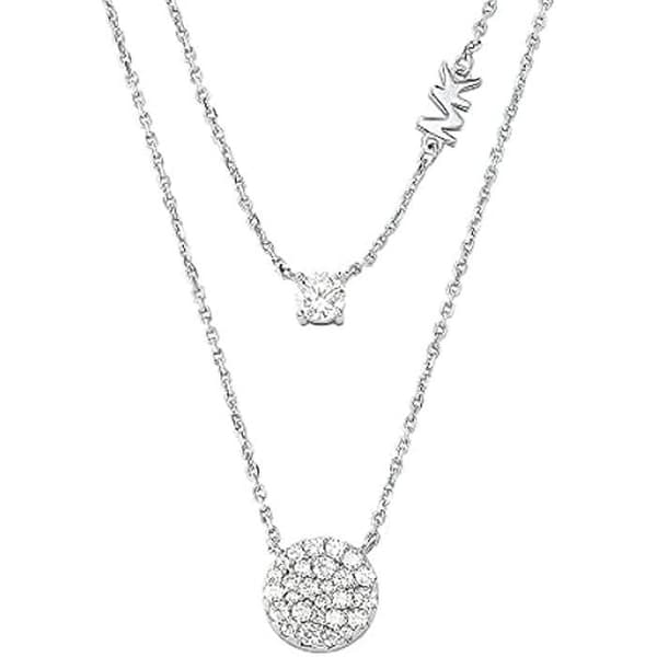 Halsband - MICHAEL KORS - MKC1591AN040 - Sterling Silver - Dubbellager - Pavé