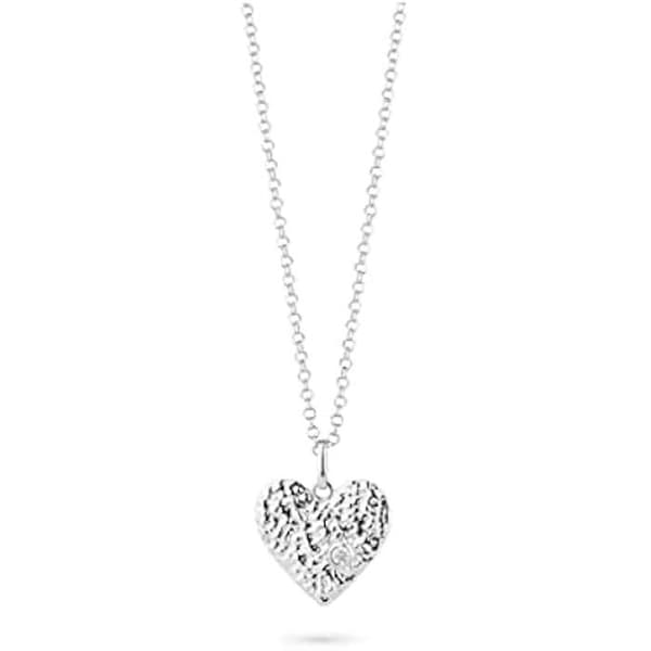 RADIANT Halsband - Silver - Rostfritt stål, Läder, Keramik - Blandat