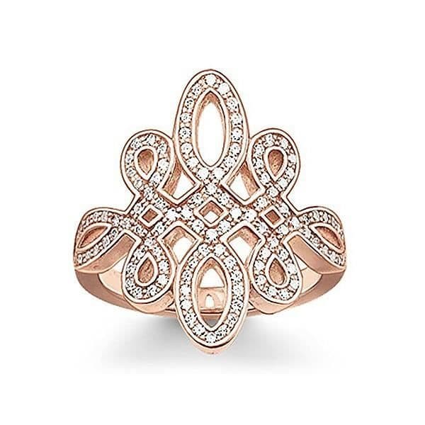 Ring - Thomas Sabo - TR1974-416-14 - Roséguld - Silver - 17,2 mm