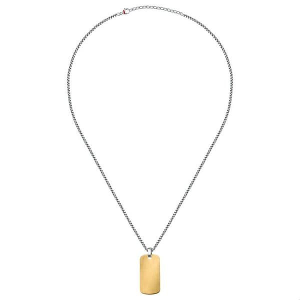 Pendentiv - SECTOR - SZS78 - Stål - Guld - 55 cm