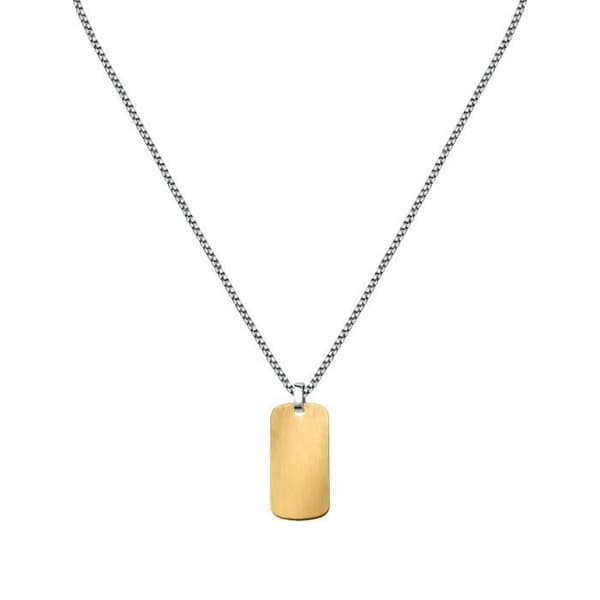 Pendentiv - SECTOR - SZS78 - Stål - Guld - 55 cm