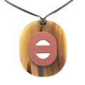 Miniatyrbild 1 av 4: Pre-owned Hermès Buffalo Horn Fidelio Pendant Necklace Brown
