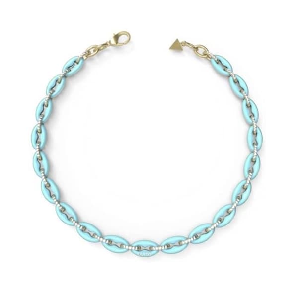 GUESS Halsband JUBN01410JWYGAQT-U Steel Woman Blue