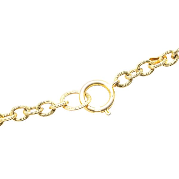 Pre-owned Chanel Gold Plated Medallion Pendant Necklace Gold