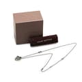 Miniatyrbilde 7 av 7: Pre-owned Louis Vuitton Brass Ruthenium Vivienne Pendant Necklace Silver