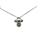 Miniatyrbilde 1 av 7: Pre-owned Louis Vuitton Brass Ruthenium Vivienne Pendant Necklace Silver