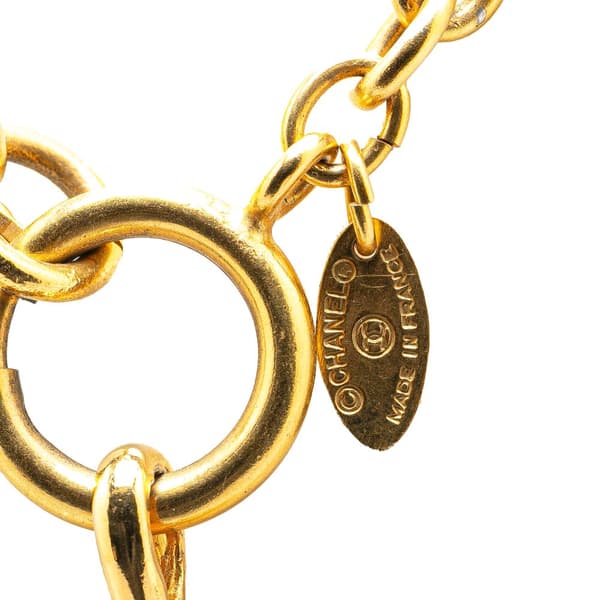 Pre-owned Chanel Gold Plated 31 Rue Cambon Pendant Necklace Gold
