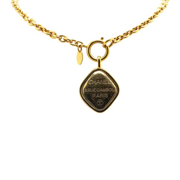 Pre-owned Chanel Gold Plated 31 Rue Cambon Pendant Necklace Gold
