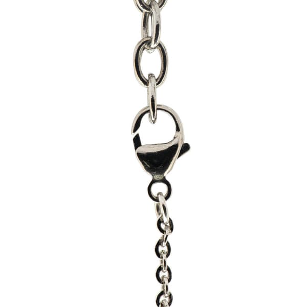 Pre-owned Chanel Silver Mirror Ball Pendant Necklace Silver