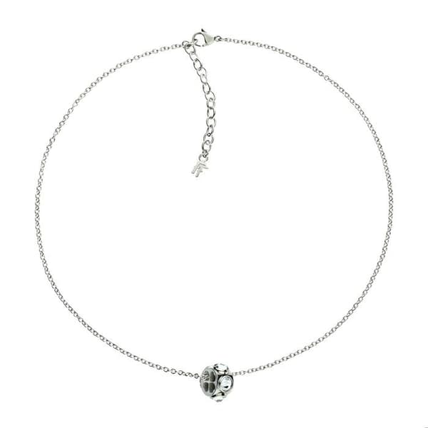 Halsband - Folli Follie - 3N13F036C - Silverpläterat rostfritt stål - 40CM - Silverfärgad