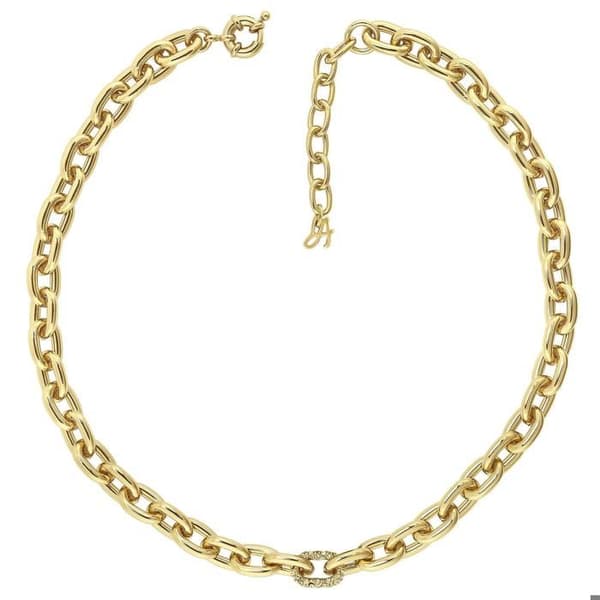 Collier - Älska - 5448750 - Sterling silver - Hjärta hänge - Gyllene färg