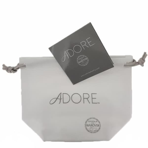 ADORE by SWAROVSKI Mixed Cry Bar-halsband, vit rodiumpläterad metall, Swarovski-kristaller