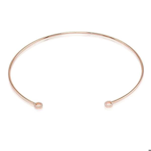 Collier - Sif Jakobs - N0066-CZ-RG - Roséguld - Kristall - Kvinna