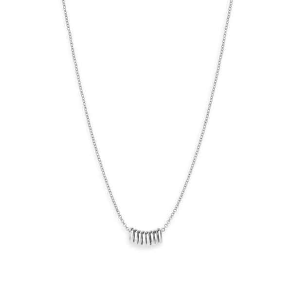 Halsband - ROSEFIELD - Grå Vit - Messing - Elegant - Modeaccessoar för kvinnor