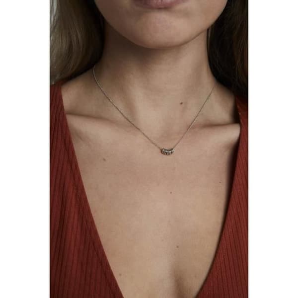 Halsband - ROSEFIELD - Grå Vit - Messing - Elegant - Modeaccessoar för kvinnor