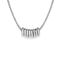 Miniatyrbild 1 av 3: Halsband - ROSEFIELD - Grå Vit - Messing - Elegant - Modeaccessoar för kvinnor