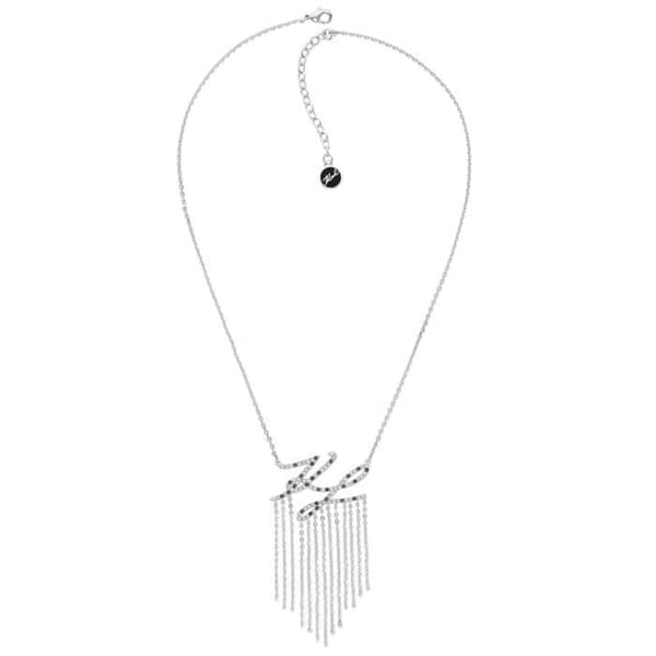 Halsband - KARL LAGERFELD - KLASSIC 5512210 - Svart - Silver - Mässing karbinhake