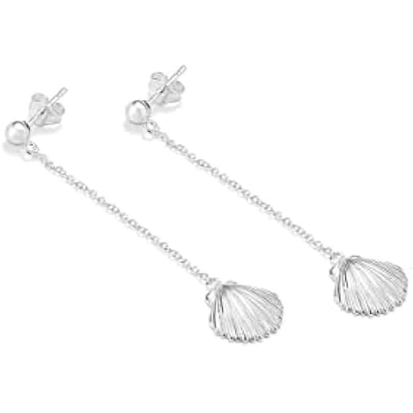 Örhängen - RADIANT - Par örhängen - Silver - Rostfritt stål, Läder, Keramik