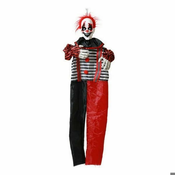 Pendentiv - BigBuy - Clownskalle - Metall - Svart/Röd - Unisex