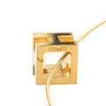 Miniatyrbild 2 av 6: Pre-owned Hermès Gold Plated Cage dH Cube Necklace Gold
