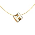 Miniatyrbild 1 av 6: Pre-owned Hermès Gold Plated Cage dH Cube Necklace Gold
