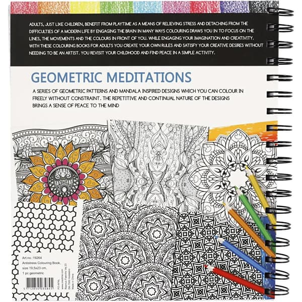 Antistress Målarbok - Geometric