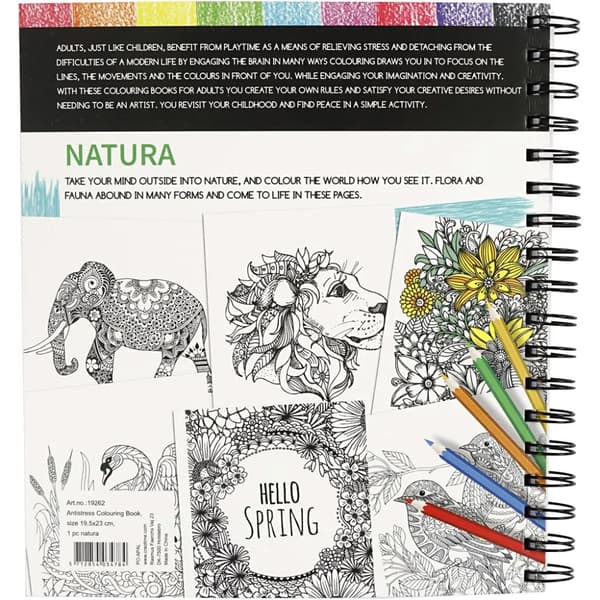 Antistress Målarbok - Natur
