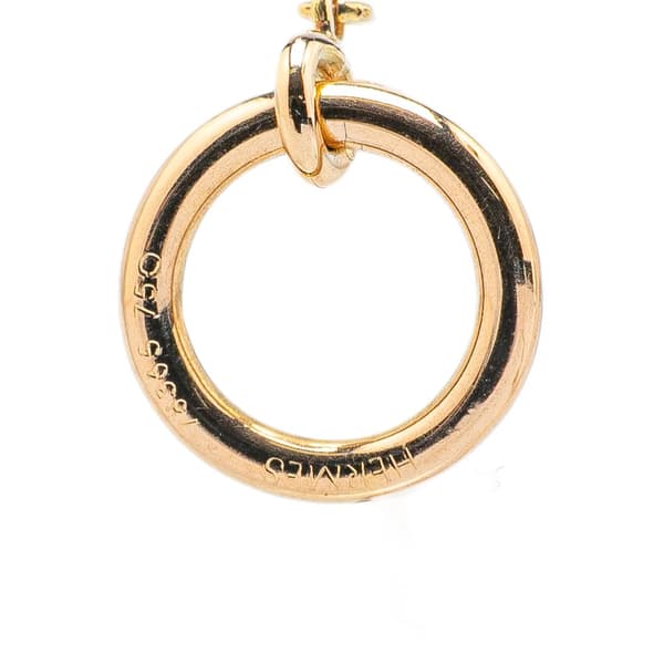 Pre-owned Hermès 18K Yellow Gold Chain Link Necklace Gold