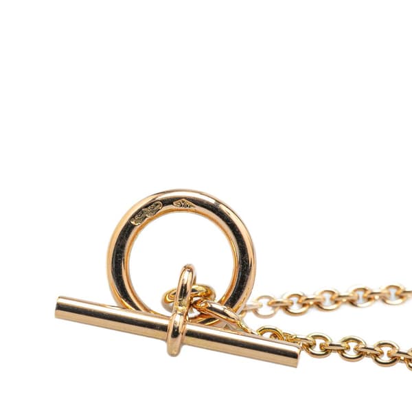 Pre-owned Hermès 18K Yellow Gold Chain Link Necklace Gold