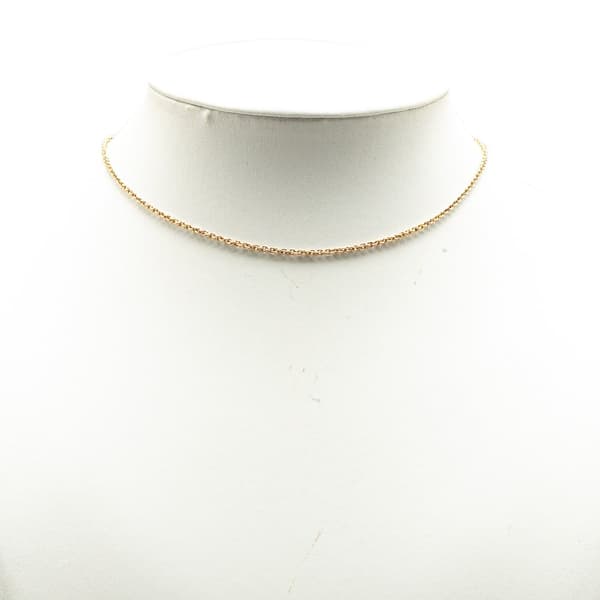 Pre-owned Hermès 18K Yellow Gold Chain Link Necklace Gold