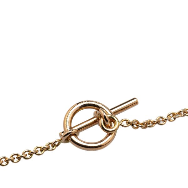 Pre-owned Hermès 18K Yellow Gold Chain Link Necklace Gold