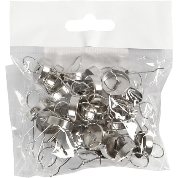 Silverpläterad hänge för barn - Creotime - 13 mm - 25-pack
