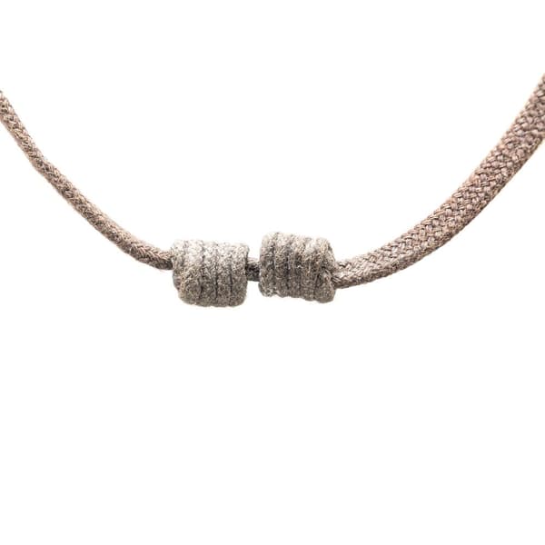 Pre-owned Hermès Rhythm Buffalo Horn Pendant Necklace Brown
