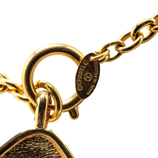 Pre-owned Chanel Gold Plated 31 Rue Cambon Pendant Necklace Gold