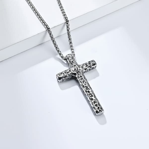 INF Halsband med kors och PL001-kedja (3x60 cm)