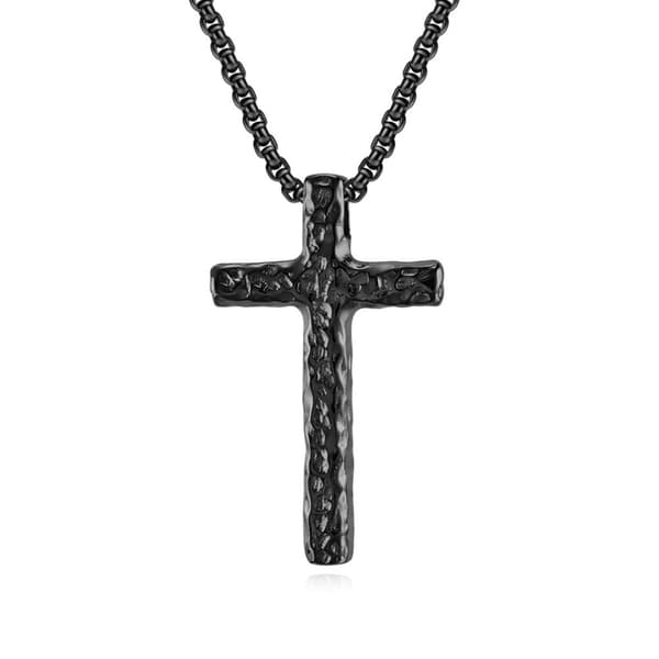 INF Halsband med kors och PL001-kedja (3x60 cm)