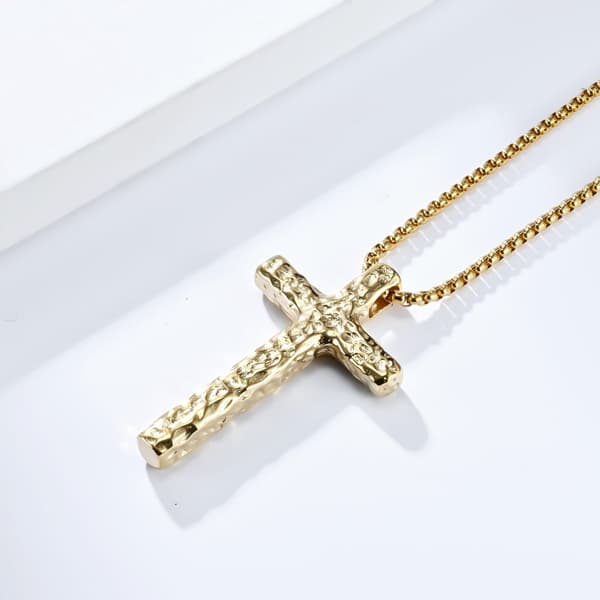 INF Halsband med kors och PL001-kedja (3x60 cm)