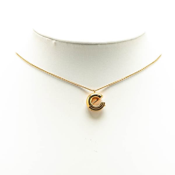 Pre-owned Louis Vuitton Gold Plated LV and Me Letter E Necklace Gold
