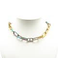 Miniatyrbilde 7 av 7: Pre-owned Louis Vuitton Monogram Multicolor Collier Signature Chain Necklace Gold