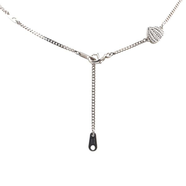 Pre-owned Louis Vuitton Yayoi Kusama Silver Plated LV Iconic Infinity Dots Pendant Necklace Silver