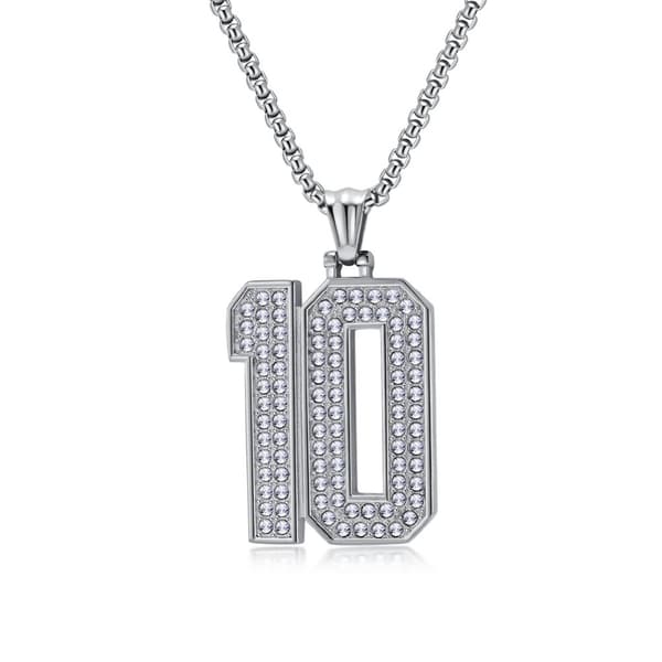 INF Korhalsband med hängsmedel nr. 10 och PL001-kedja (3x60 cm) Silver