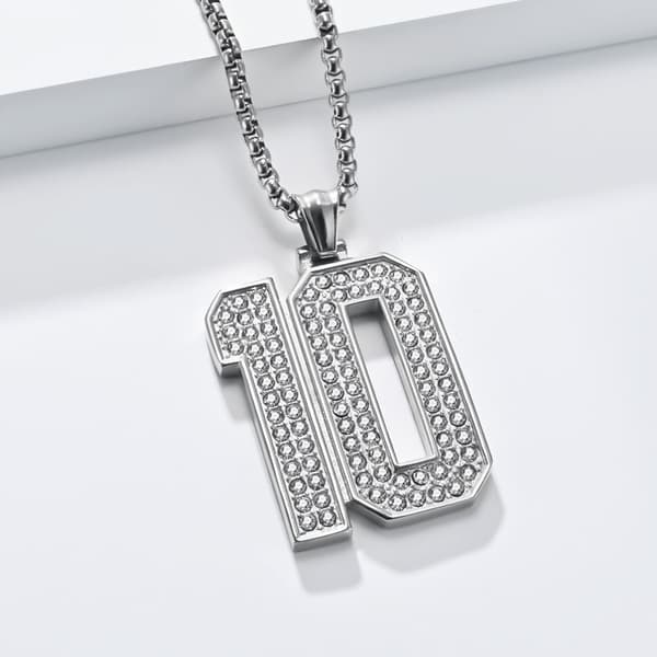 INF Korhalsband med hängsmedel nr. 10 och PL001-kedja (3x60 cm) Silver