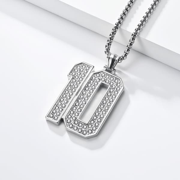 INF Korhalsband med hängsmedel nr. 10 och PL001-kedja (3x60 cm) Silver