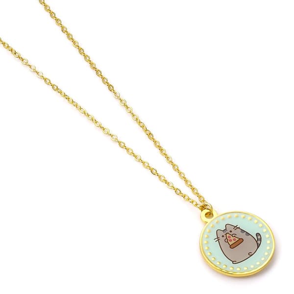 Pusheen Pizza necklace