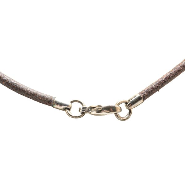 Pre-owned Hermès Palladium Plated Horse Head Pendant Necklace Silver