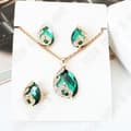 Miniatyrbild 2 av 4: Peacock Crystal Örhängen Halsband Set Dekoration Lyx Dam Ring Halsband Örhängen Justerbar presentförpackning