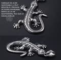 Miniatyrbild 3 av 4: INN Lizard Halsband för män Rostfritt stål Retro herrkedja Personliga modepresenter för män Semesterpresenter