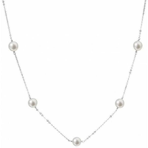 Evolution Group Silver Collier Med Äkta Pärlor Pavon 22015.1, För Kvinnor, Seg0247