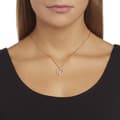 Miniatyrbild 3 av 3: Collier Swarovski Kreativitetscirkel - Rosé - Metall - 38 cm - Kvinna