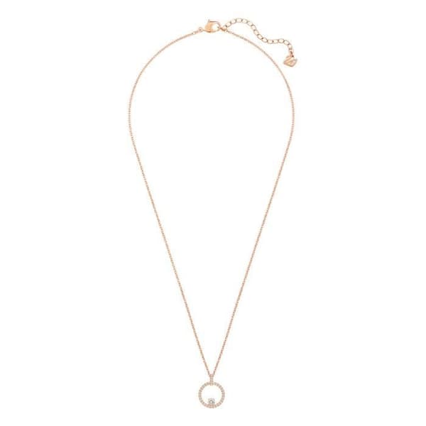 Collier Swarovski Kreativitetscirkel - Rosé - Metall - 38 cm - Kvinna